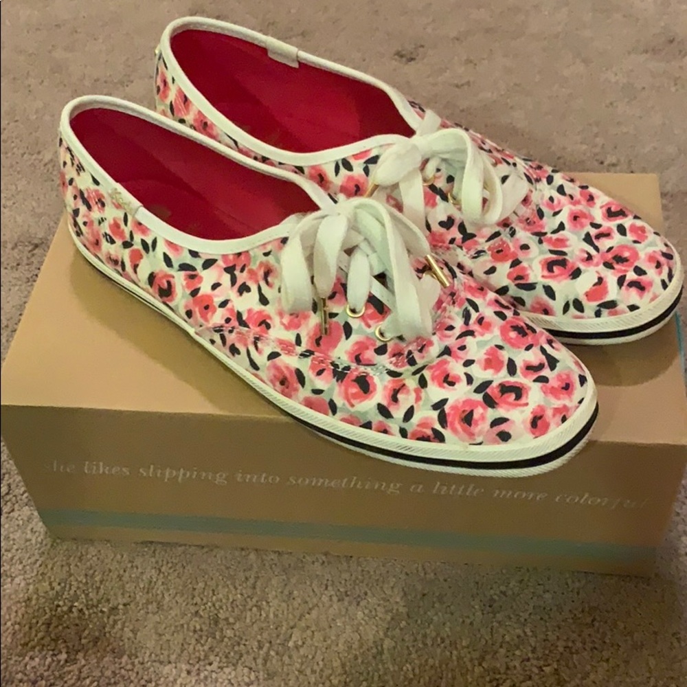 Kate Spade x Keds rose print sneakers